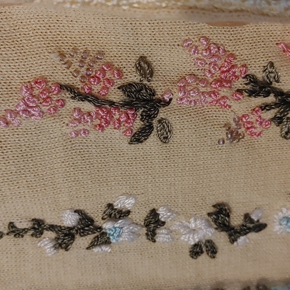 Vintage Floral Yellow Sundress Dress *Flawed Cardigan* Y2K (See Measurements) 90 - Picture 12 of 12